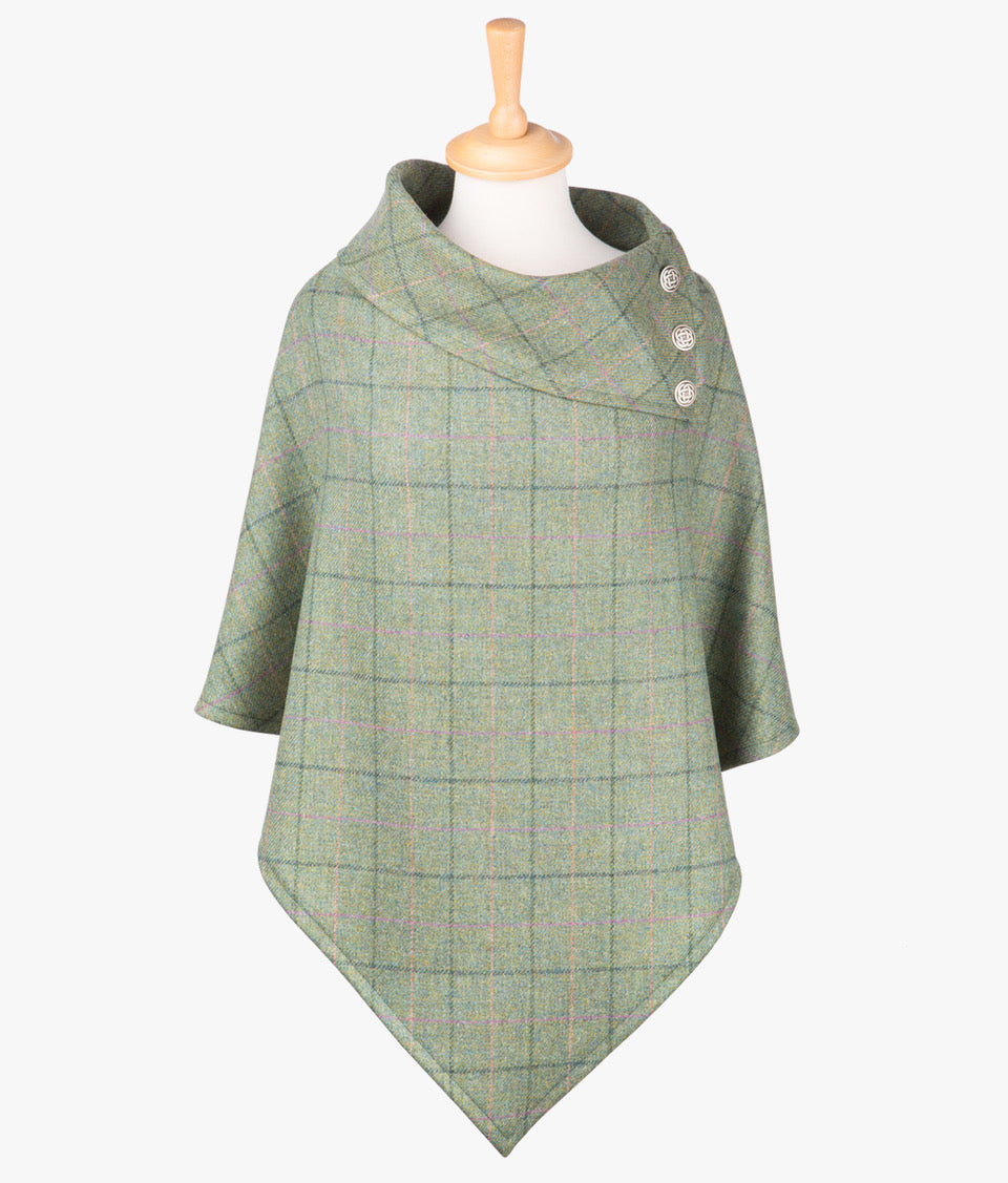 Tweed Poncho - Harriet